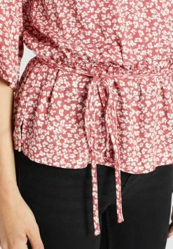 Khujo Rinalda - Blusa - Rot Weiß Geblümt -Khujo Ventas 148fc692b58348d2a0431989ef76ecd0