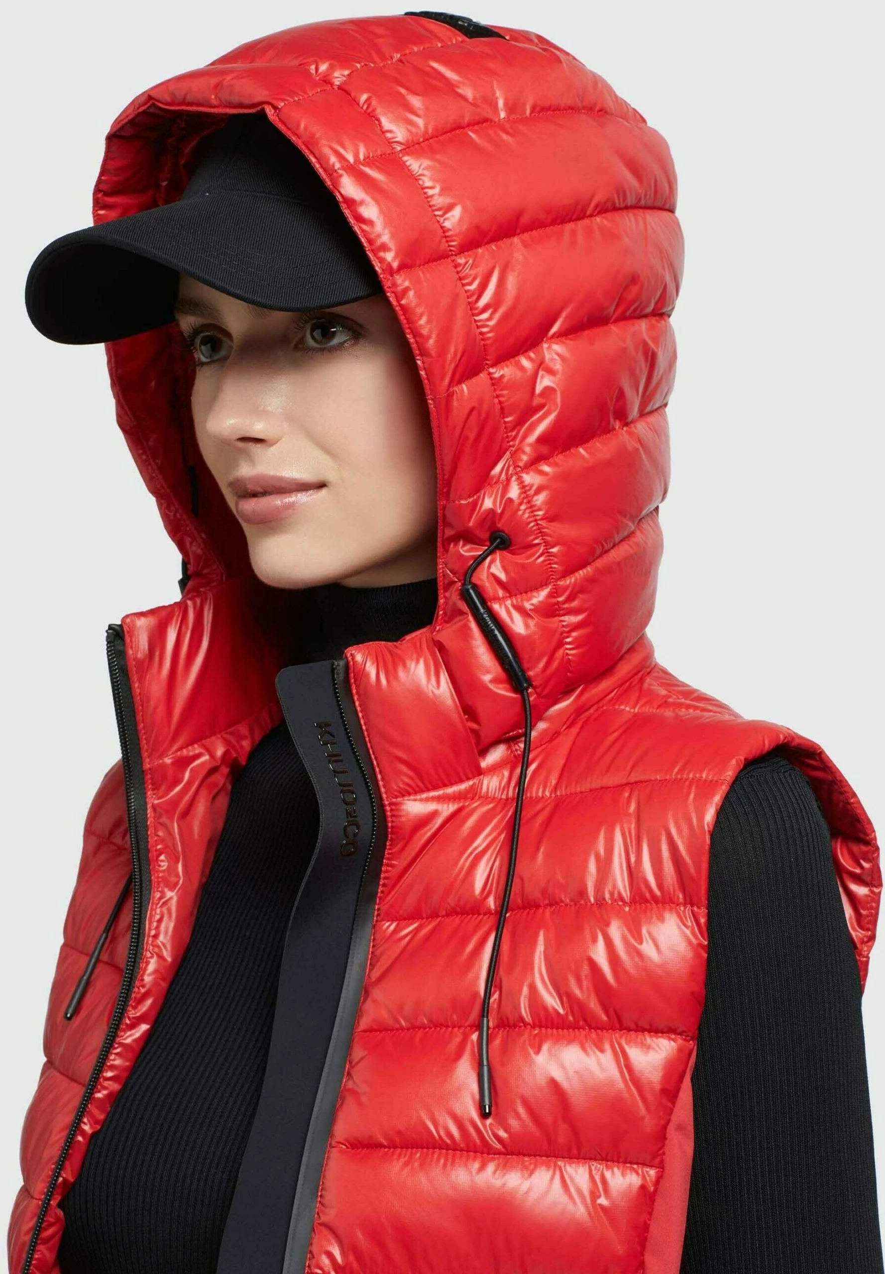 Khujo Fabia Shiny - Chaleco - Rot 8 Khujo Fabia Shiny - Chaleco - Rot - Imagen 6