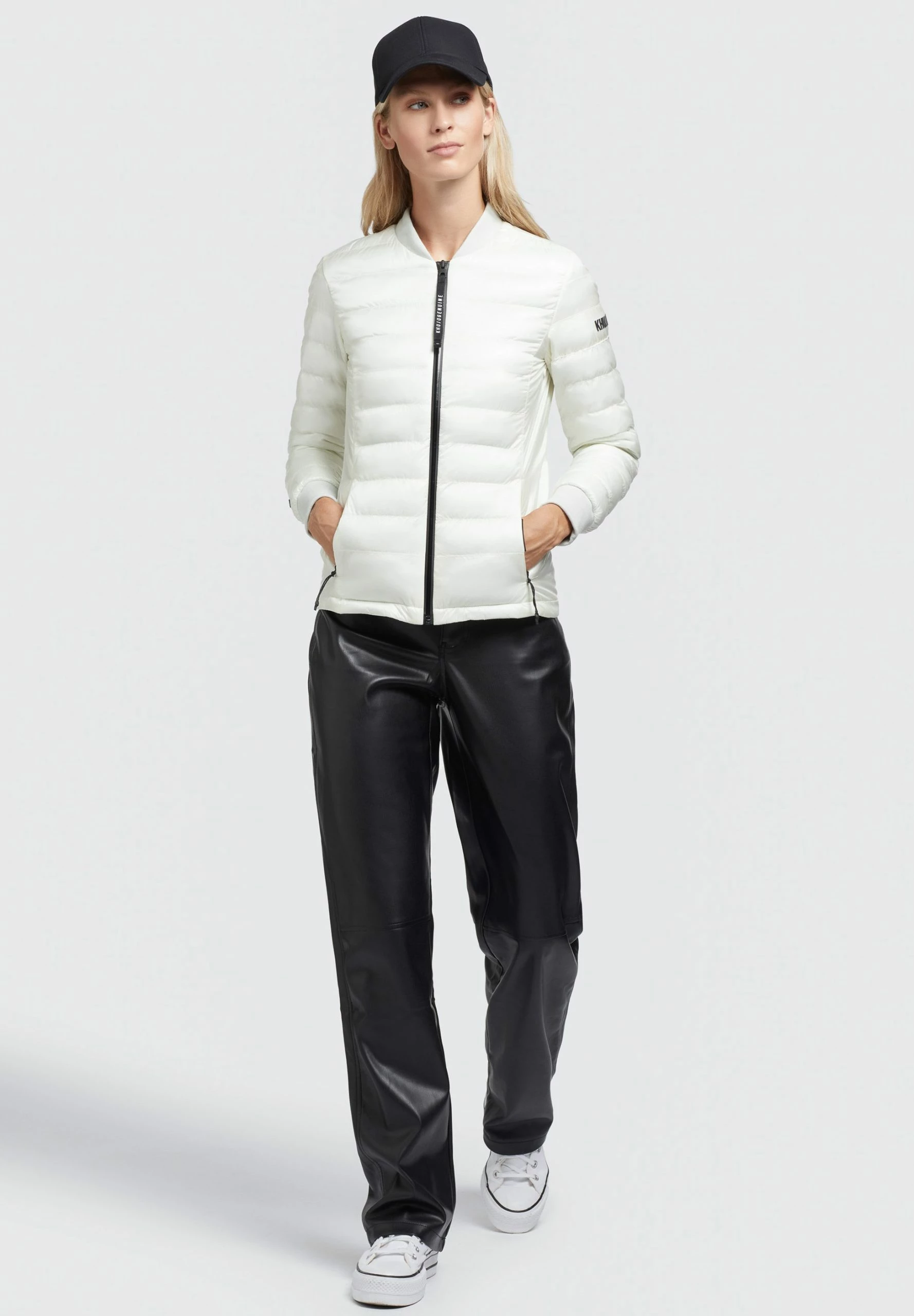 Khujo Maude Shiny - Chaquetas Bomber - Cremeweiß 4 Khujo Maude Shiny - Chaquetas Bomber - Cremeweiß - Imagen 2
