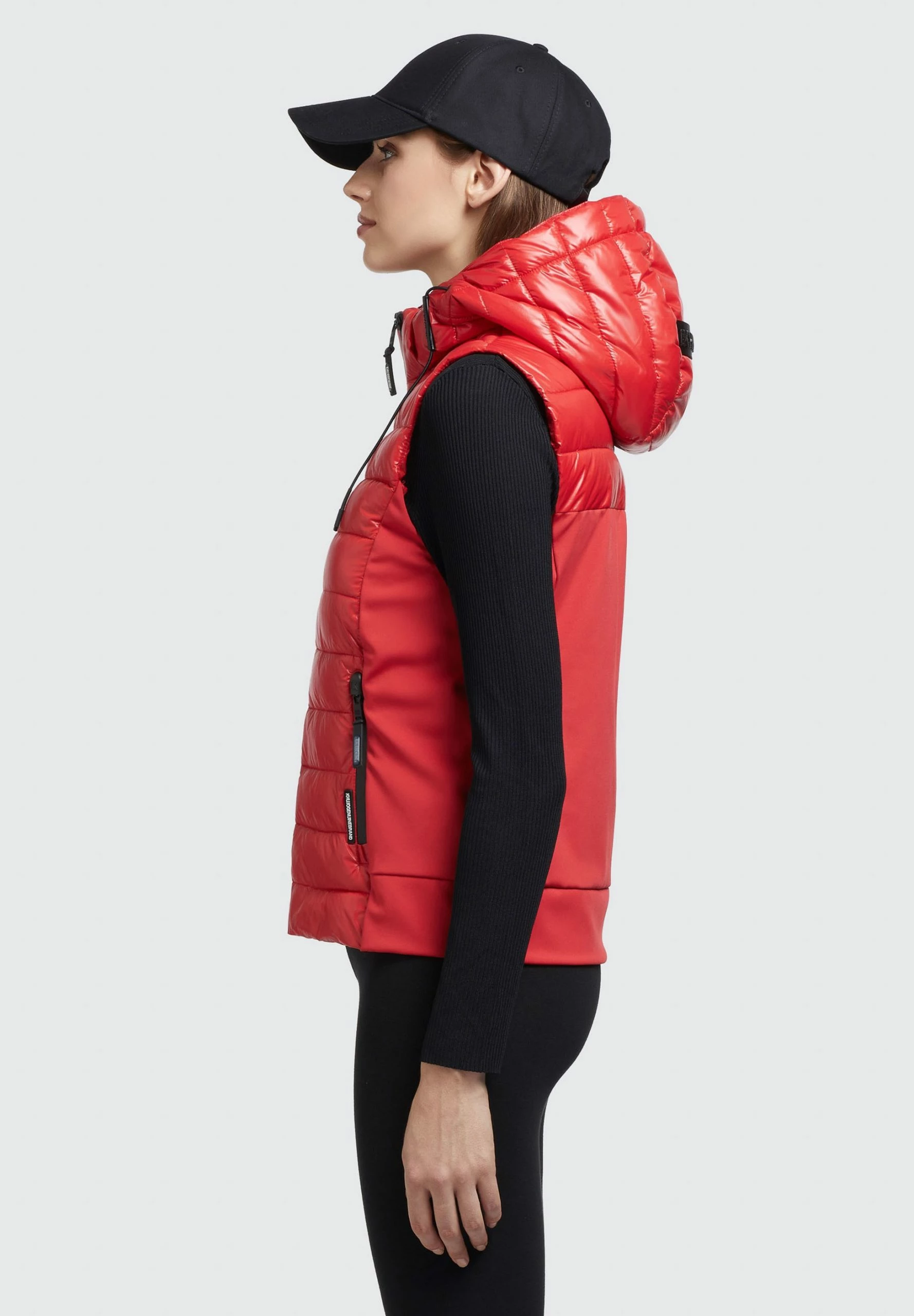 Khujo Fabia Shiny - Chaleco - Rot 7 Khujo Fabia Shiny - Chaleco - Rot - Imagen 5