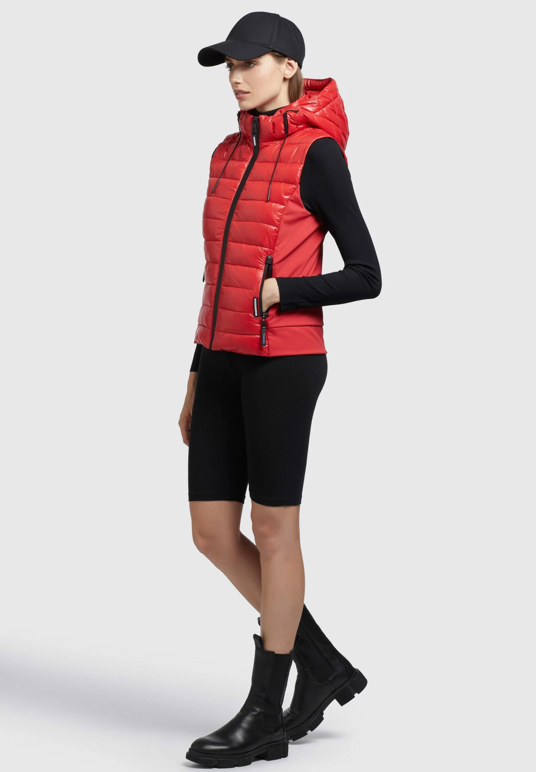 Khujo Fabia Shiny - Chaleco - Rot 6 Khujo Fabia Shiny - Chaleco - Rot - Imagen 4